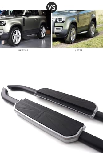 2 piezas estribos laterales para Land Rover Defender 90 2020-2026 miniatura 7
