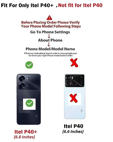 Image of COVERBLACK Case Rubber Silicone Back Cover for Itel P40+ - Transparent