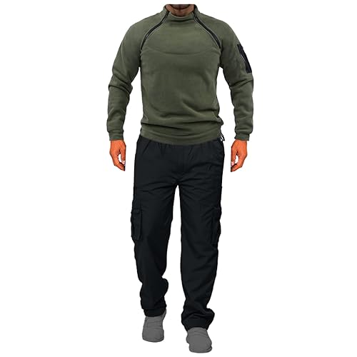 Men's Tactical Fleece 1/4 Zip Military Style Sweatshirts Thermal Pullovers Jackets for Outdoor Hiking Everyday Wear2