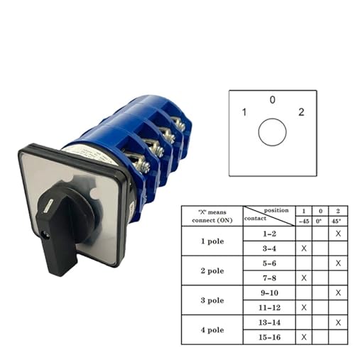Commutateur de conversion universel LW26-160/4 à cames multipositions 4 segments - 3
