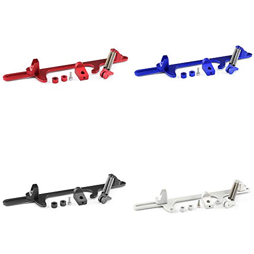 Wenjtp For Holley 4500 Series Carburetor Throttle Cable Bracket Billet Aluminum Carburetor Bracket With Dual Return Springs Black #TOP2