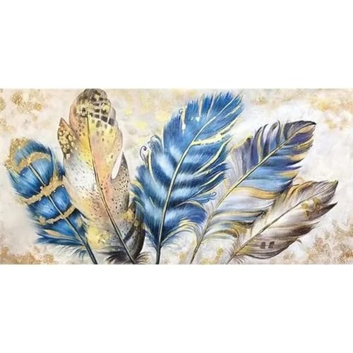 Art mural pour salon et cuisine avec peintures décoration murale grande toile plumes