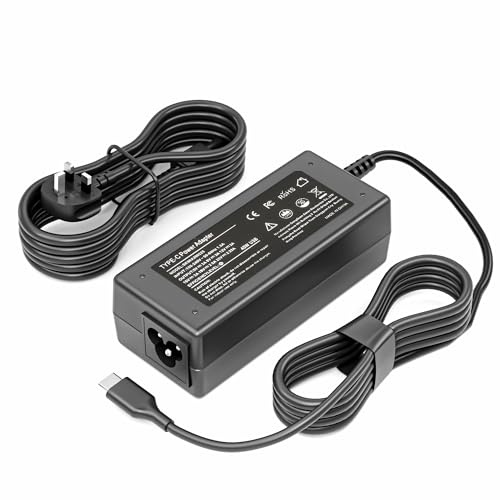 YOBVTBF 45W USB C Charger Compatible with HP Dell Acer Lenovo Samsung Asus Google Chromebook X360 11 13 14 14A HP Spectre X360 13 Elite X2 Power Cord