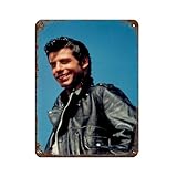 Blechschild mit Schauspieler John Travolta 8, Vintage, 