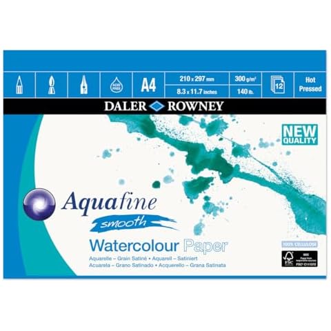 Daler Rowney Aquafine A4 Watercolour Pad Cover