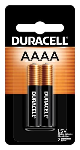 Duracell AAAA 1.5V Batteries, 2 Count (Pack of 1), AAAA 1.5 Volt Alkaline...