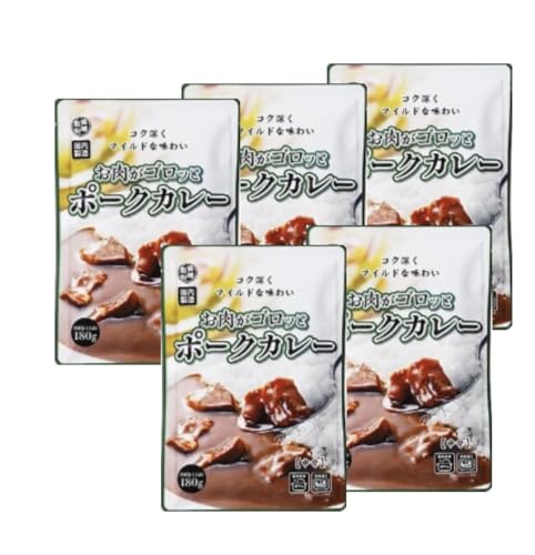 ノーブランド品 お肉がゴロっとポークカレー 中辛