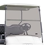 PZWLI 5mm Extra Thick Golf Cart Windshield for EZGO TXT 1995-2013 Models | Replacement Windshield Compatible with EZGO TXT Gas and Electric Golf Carts,Tinted