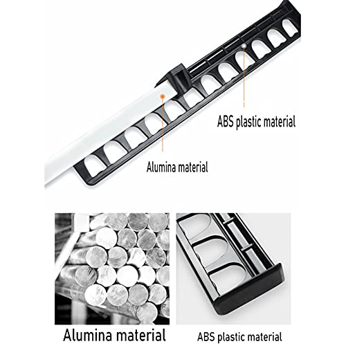 Barra extraíble for colgar ropa de metal para armario extensible 4