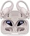 PocBuds Bluetooth Headphones Wireless Earbuds 80hrs Playtime Wireless Charging Case Digital Display Sport Ear Buds with Earhook Deep Bass IPX7 Waterproof Over-Ear Earphones for Phone Laptop Beige