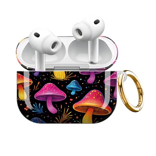 Étui AirPod Pro 3e génération tendance à motif champignon pour femme