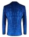 COOFANDY Mens Velvet Blazer Royal Blue Tuxedo Suits Fashion Velvet Suit Jackets (Blue S)