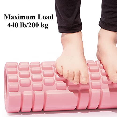 Vaupan Foam Roller Deep Tissue Massage And Muscle Recovery, Myofascial Trigger Point Release, 2 Pack High-Density Foam Roller For Exercise, Physical Therapy (Pink) #TOP4