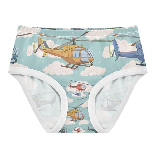 Colorful Helicopters Clouds Toddler Girls's Underwear 2T 202c1421