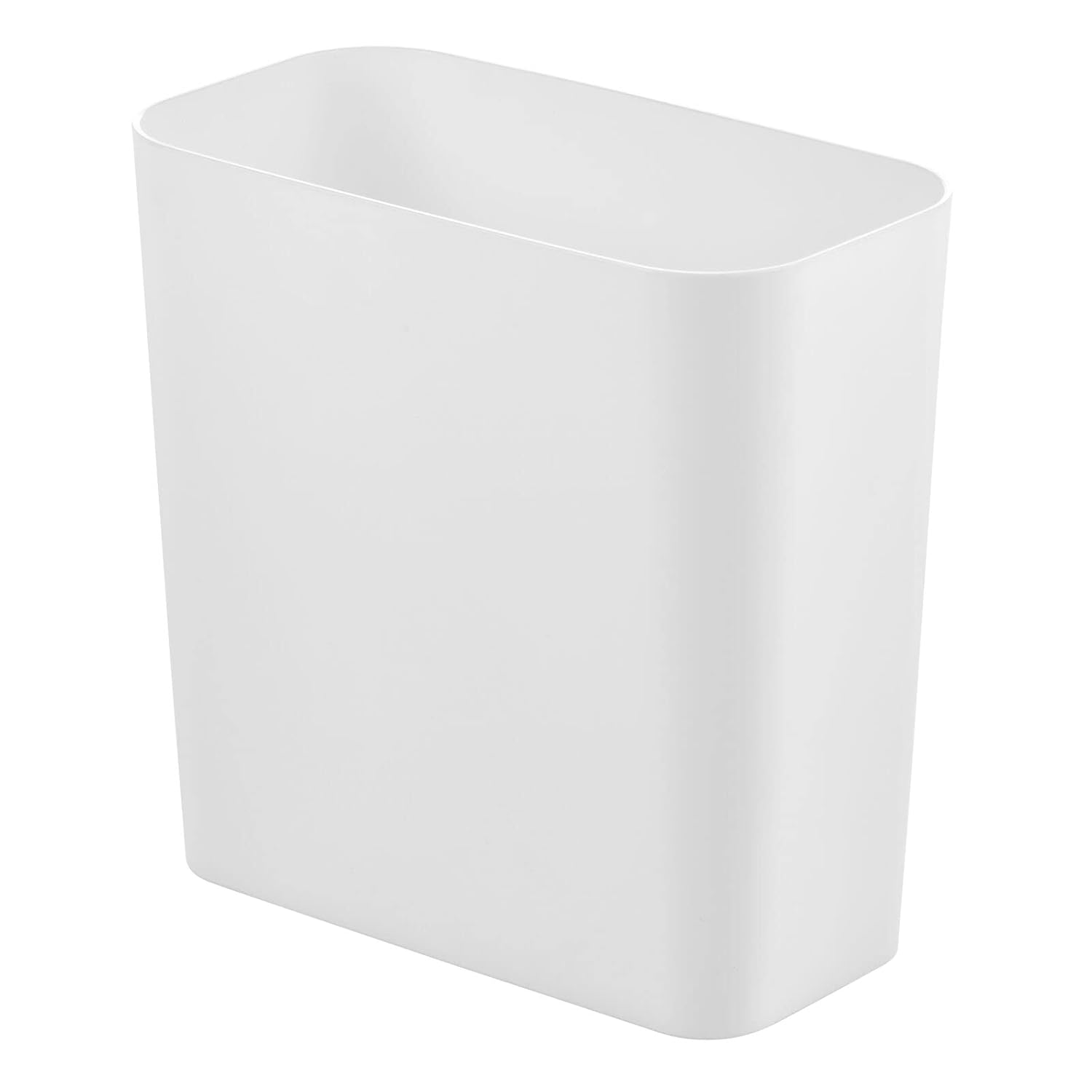 mDesign Waste Collector Bin Paper Basket for Bathroom, Office, and Bedroom Large Dustbin for