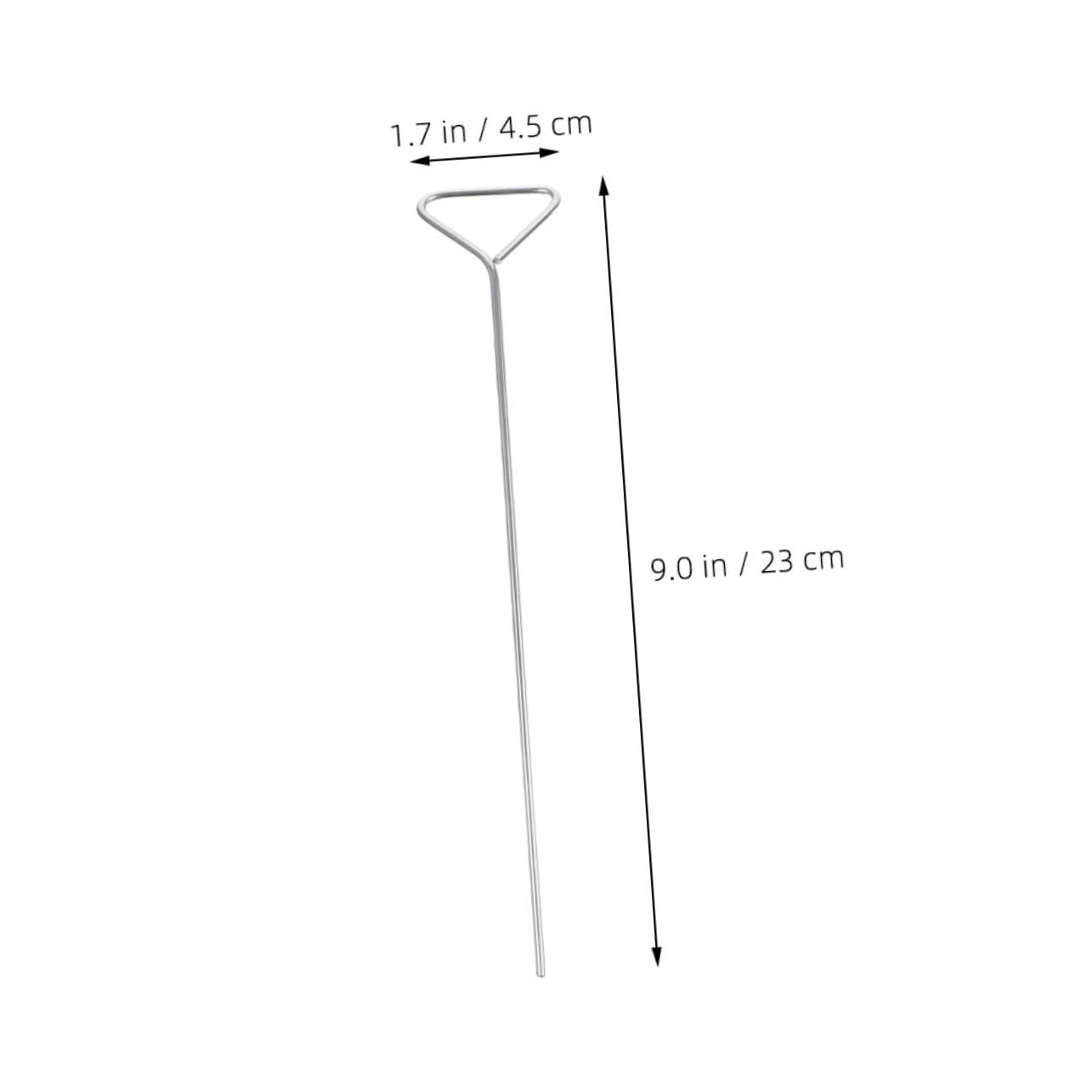 3pcs Stainless Steel Triangle Cell Spreader Tool for Laboratory Use Spreading and Scraping Rods for Petri Dishes and Cell Culturing