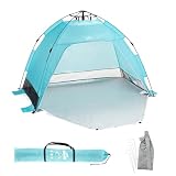 Yello Beach Dome Shelter, Easy Set Up, 1-3 Person Pop Up Beach Shelter Tent