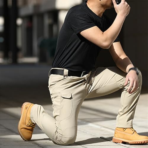 Clovetrend - Tactical Waterproof Pants, Ripstop Waterproof Cargo Pants Stretch Multi Pockets Tactical Pants for Men4