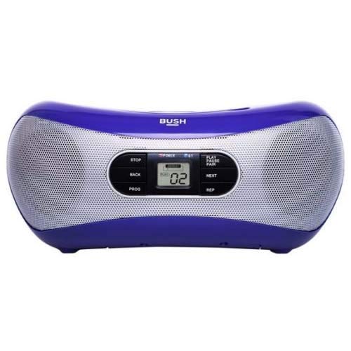 Bush CD Bluetooth Aux Boombox - Purple CD-78B-BTFM