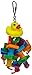 A&E Cage Company HB708 Happy Beaks Rubber Duck Monster Assorted Bird Toy, 2 by 9.5