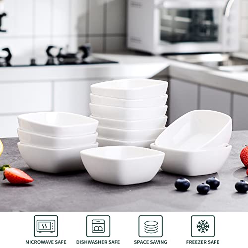 MALACASA Snackschale, MINI Dessertschalen 12er Set, 170ml Porzellan,Ø 10 cm – Ansicht 3