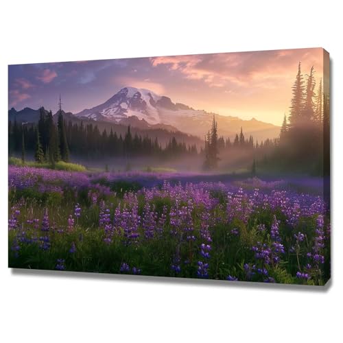 Tableau decoration murale salon paysage impression toile intissee
