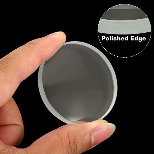 Image of PATIKIL 6 inch (150mm) Focal Length Double Concave Lens, 2 Pack 50mm Diameter 6mm Height Glass Optically Polished Round Edges Lens for Physics Experiment, Clear