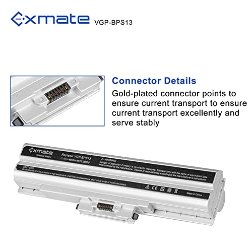 Batterie VGP-BPS13 Exmate pour travailler partout sur Sony VAIO 6600mAh - 3