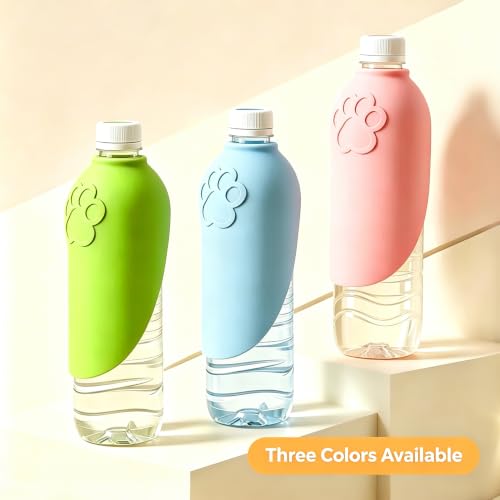 Image of Portable Silicone Dog Water Bottle Adapter for Outdoor Travel 2PCS