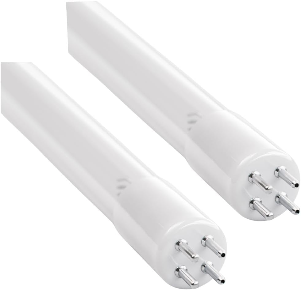 2 Pack E300210 UV Bulbs Compatible with Hallett 15XS, H15XS, NC10-50, NC15-75 | Ultraviolet 21.5" 4-Pin T6 UV-C Lamps | Designed in USA
