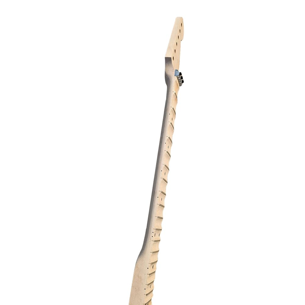 Ahorn 22 Bund Gitarre Hals 25.5Inch Scalloped Griffbrett Punkt Inlay Locking Mutter