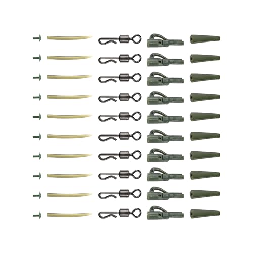 WJnflQN Señuelo de | Manguitos antienredos Conector Terminal Tackle Carpista - Anzuelos Conexiones Rápidas Manguitos Anti-Emmeseur para Trucha Bar Bacalao | Ríos Tanques Agua Dulce