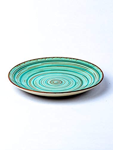 Mi&Mo Ceramic Plate Set, (10) inch, Set of (2) – Large Size Dinner Plate for Snacks, appetizers etc. Handmade Stoneware Dinner Plate by Artists – Galaxy