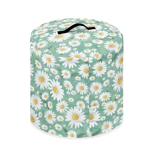 Image of Cozeyat Dasiy Floral Pressure Cooker Air Fryer Cover,Round Pressure Cooker Dust Cover,Protective Cover with Pocket Kitchen Appliances for Electric Pressure Cooker Air Fryer Rice Cooker Steamer