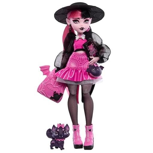 Monster High Fabulosa Draculaura Muñeca articulada con Mascota Count Fabulous, Conjunto de Moda y Accesorios, Juguete +4 años (Mattel HRP64) | Ya disponible en tu tienda friki favorita! En mundofriki.es! Monster High Fabulosa Draculaura Muñeca articulada con Mascota Count Fabulous, Conjunto de Moda y Accesorios, Juguete +4 años (Mattel HRP64) | Ya disponible en tu tienda friki favorita! En mundofriki.es!