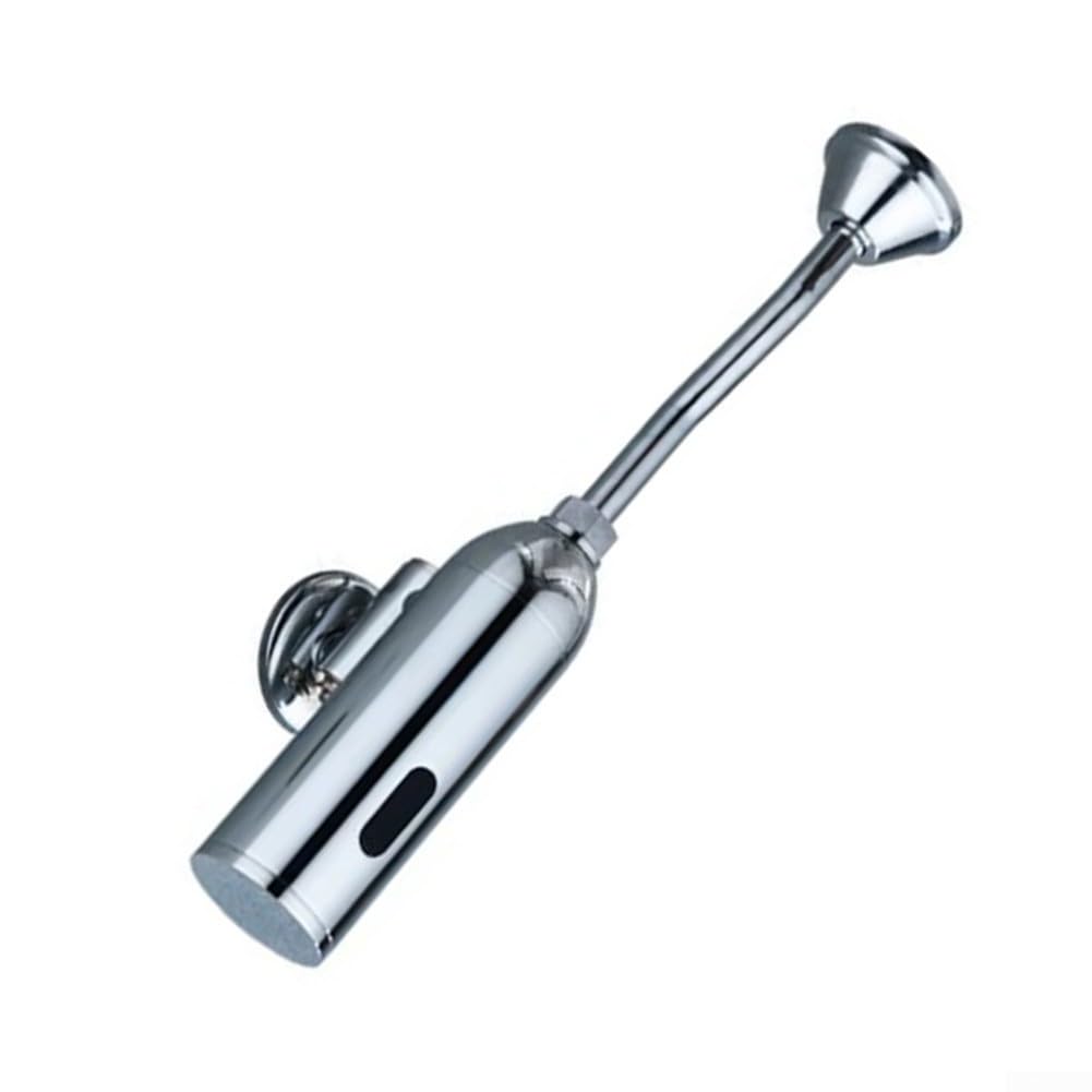 Hands-Free Automatic Urinal Flush Valve - Wall-Mounted Copper Water Management System for Public Restrooms