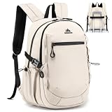 Mochila COSCOOA 40x30x15cm para itens pessoais de viagem, 16'x12'x6' Bolsa pequena de mão de 20L, bagagem aprovada para transporte sob o assento, Branco, 16x12x6', Casual