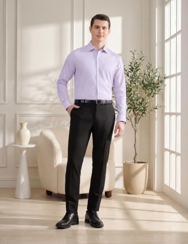 Image of Symbol Premium Men's 100% Cotton Formal Shirt | Textured Self Design | Regular Fit | Taped Construction | Available in Plus Sizes
