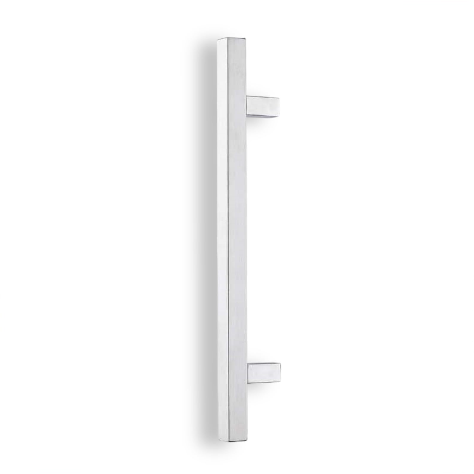 Maniglione in Acciaio Inox Satinato 30x30 mm – Diritto, Lunghezza 500 mm, Interasse 350 mm – Per Porte Interne, Esterne, Blindate, Vetro, Negozi