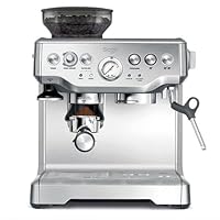 Sage - The Barista Express - Bean to Cup Coffee Machine with Grinder and Manual Milk Frother - 16 Grind Settings, 15 Bar Pump, PID Temp Control, Brushed Stainless Steel