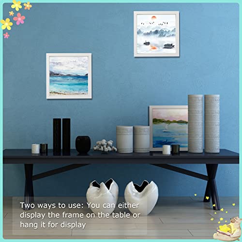 Tuanse 12 Pcs Shadow Box Frame Wood Display Case Shadow Box Frame Shadow Box Picture Frame For Memorabilia, Baby Items, Wedding Memories, Crafts, Tickets And Photos (12 X 12 Inch, White) #TOP3