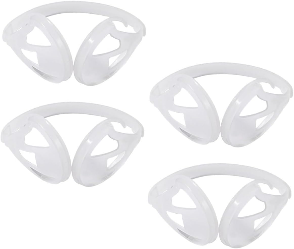 GLEAVI 4 pcs DIY Earmuff Frame Rack Plastic Holder for Winter Warm Earmuffs Sturdy Skeleton Frame Shelf for Ear Protection Crafting