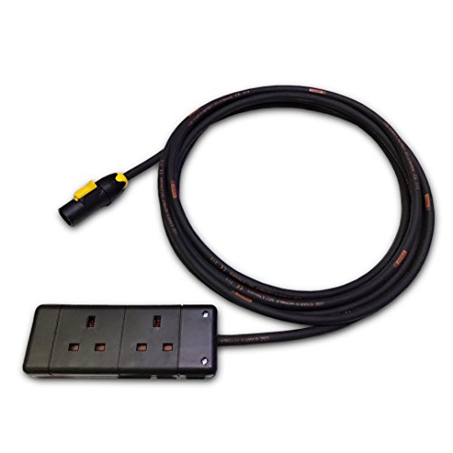 Image of Marten PowerCON True1 NAC3MX-W to 2 Gang 1.5mm HO7RN-F Rubber Cable (3m)