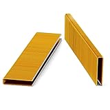 SimCos 18 Gauge 1/4" Narrow Crown Staples, 1-Inch, 1000-Pack for Pneumatic, Electric Stapler