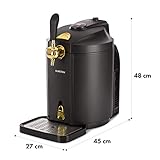 SISTEMA DE PRESIÓN: El sistema de extracción de cerveza Skal de Klarstein garantiza el disfrute de la cerveza en todos los barriles de 5 litros. Gracias al sistema de presión por CO², el jugo recibe la presión adecuada para llegar de la mejor manera.