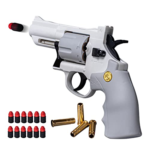 Revolver Toy, Can Fire Soft Foam Refill Bullets,Water Gel Beads, Digital Shooting Targets with Foam Dart Toy Shooting Blaster, Shooting Toys for Age of 12+ Years Old Kid Boys Girls, Compatible