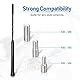 Eightwood Autoantenne FM DAB Autoradio Antenne Dachantenne Auto 23cm Kurz Ersatzantennenstab Auto Antenne mit starker FM/DAB Empfangsfunktion