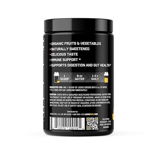Jocko Fuel Daily Greens Powder - Premium Organic Greens Superfood Powder for Gut Health, Digestion, Bloating, Immune Support with Spirulina, Chlorella, Digestive Enzymes, & Probiotics - 30 Servings - Image 4