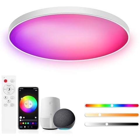 Birnetek® Plafonnier LED 30W RGB Cover