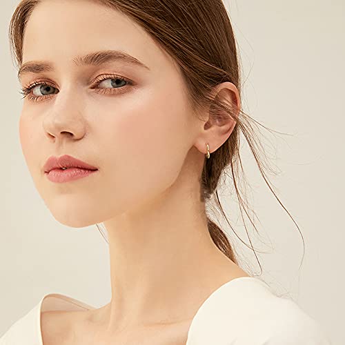 3 Pairs 14K Gold Plated Heart Hoop Earrings, Simple Large and Small Heart Hoop Earrings for Women, 3 Sizes Cute Huggies Earrings for Women Girs Gift, 1.3cm/2cm/3cm, gold and silver…4